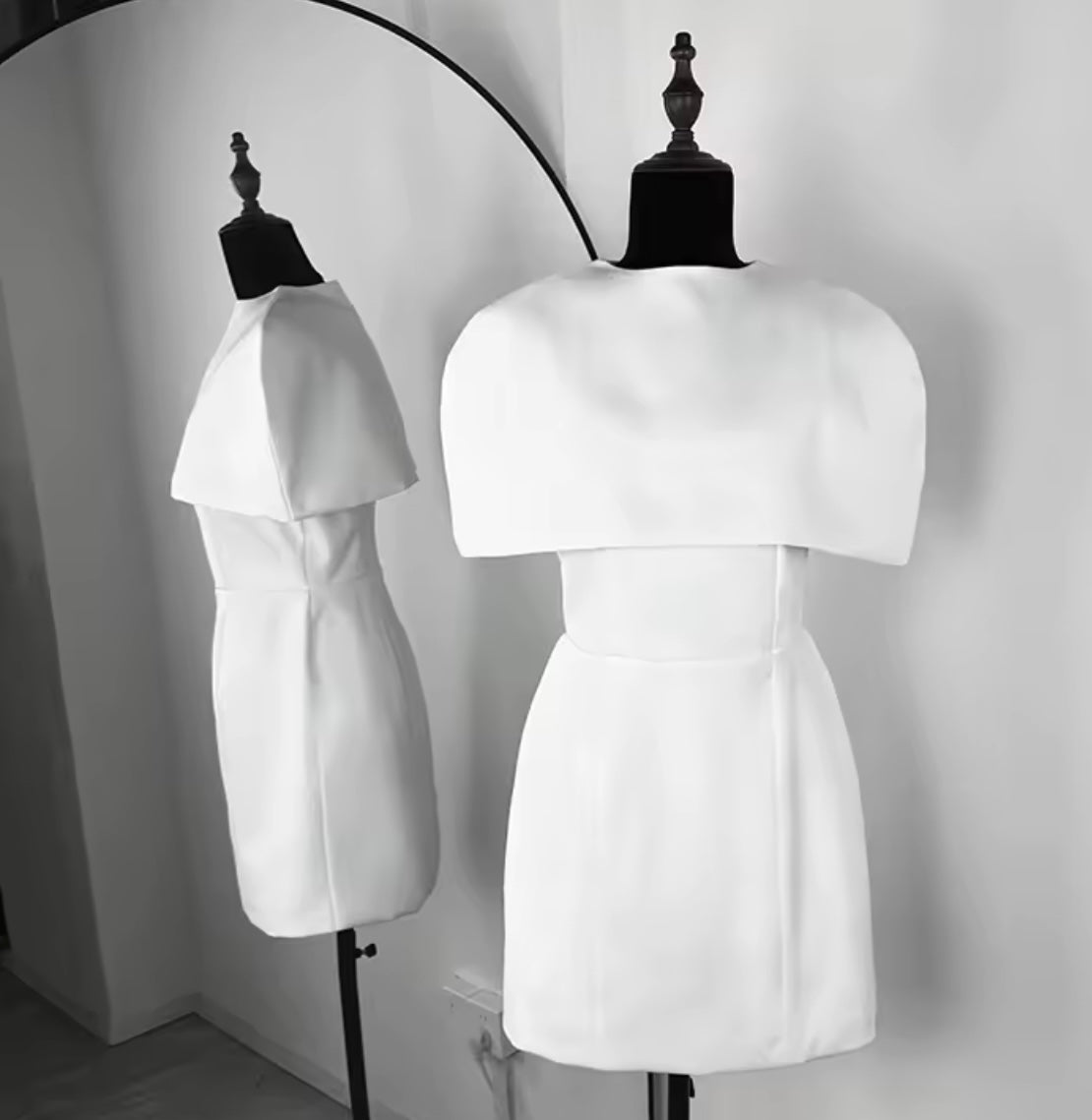 Cape mini dress