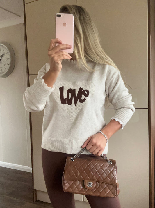 Love soft knit jumper