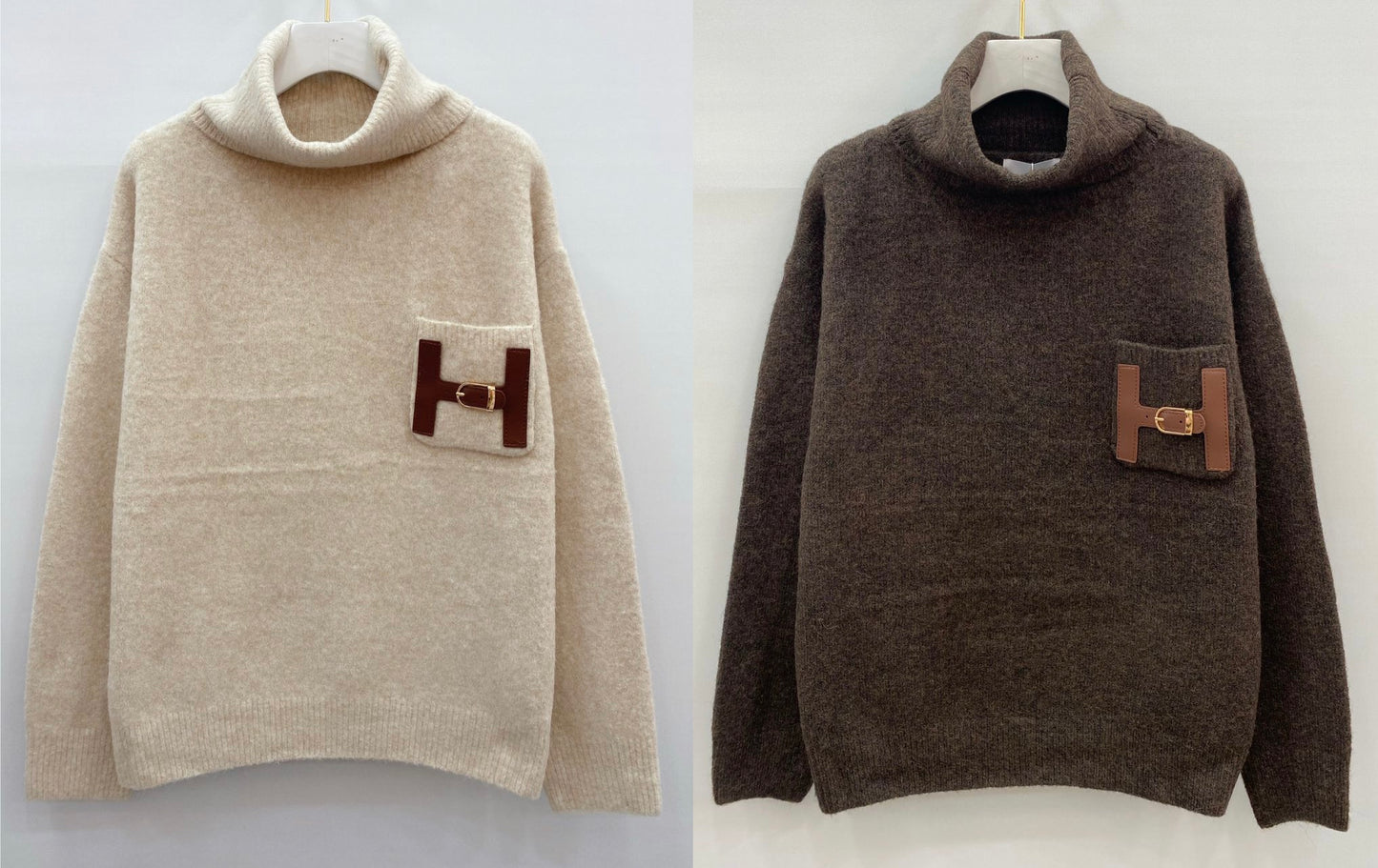 Polo neck jumper luxe