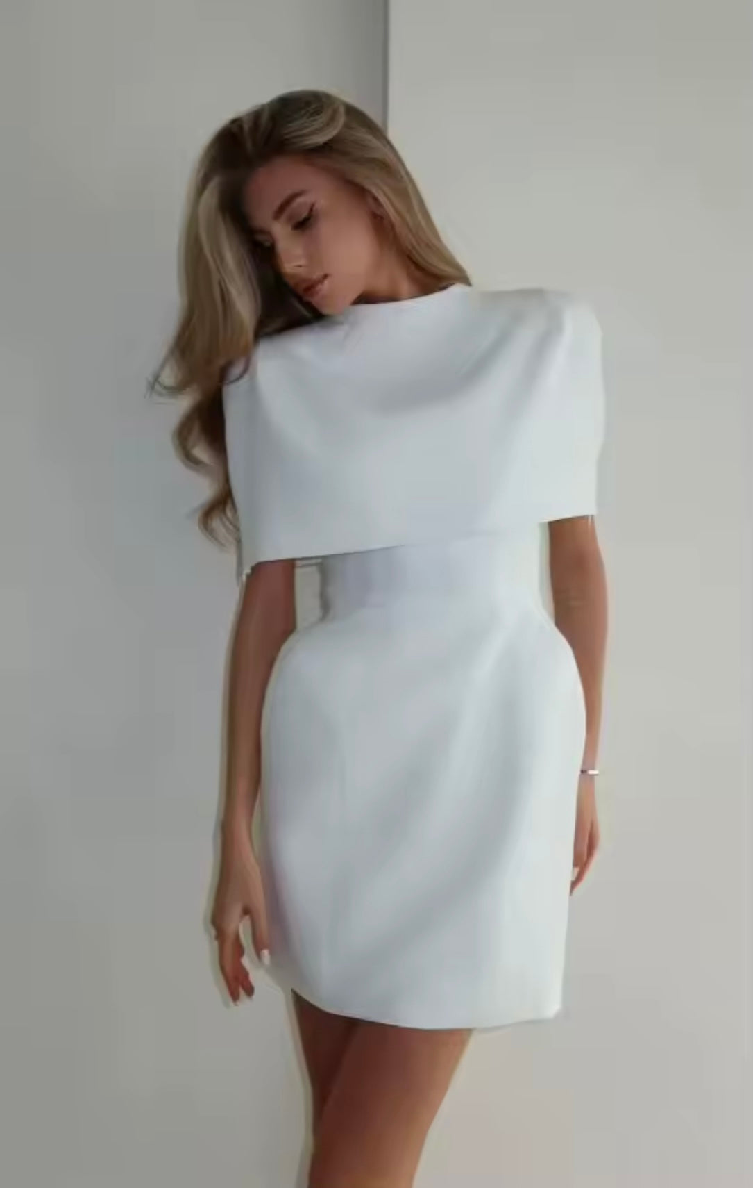 Cape mini dress
