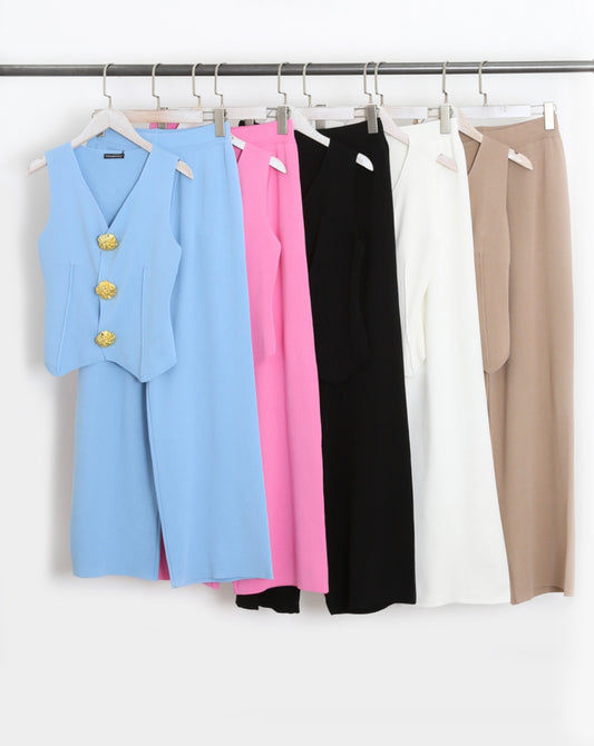 Lola luxe gold button Co ord