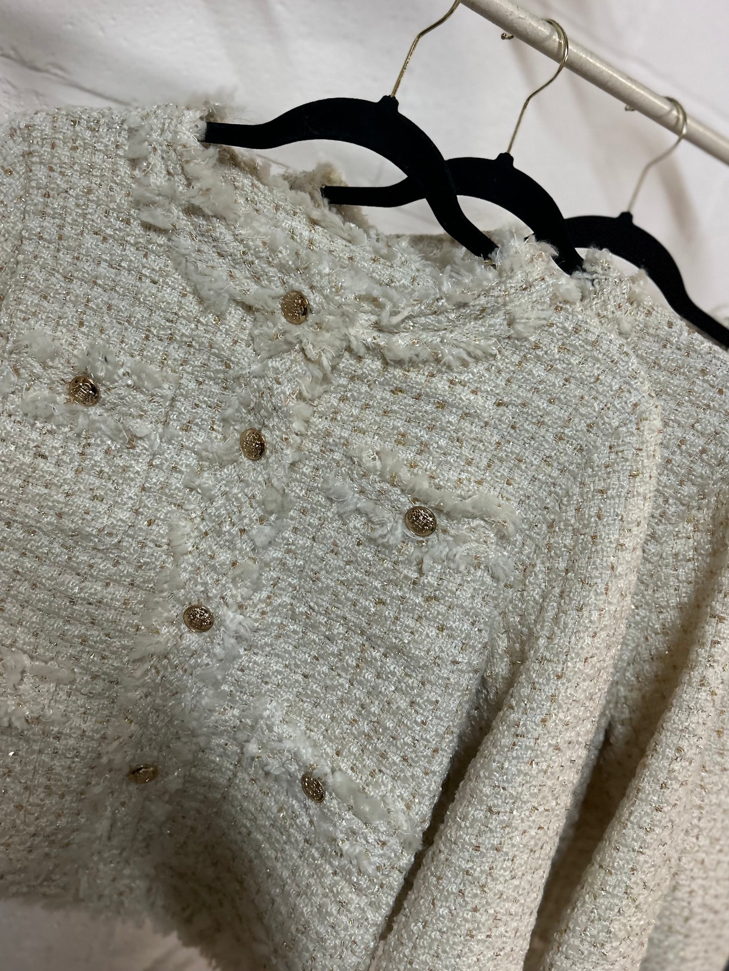 Luxe jacket gold button