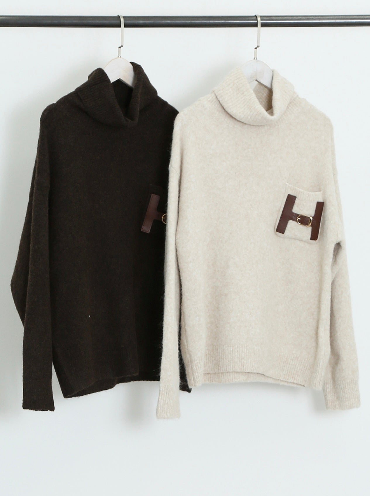 Polo neck jumper luxe