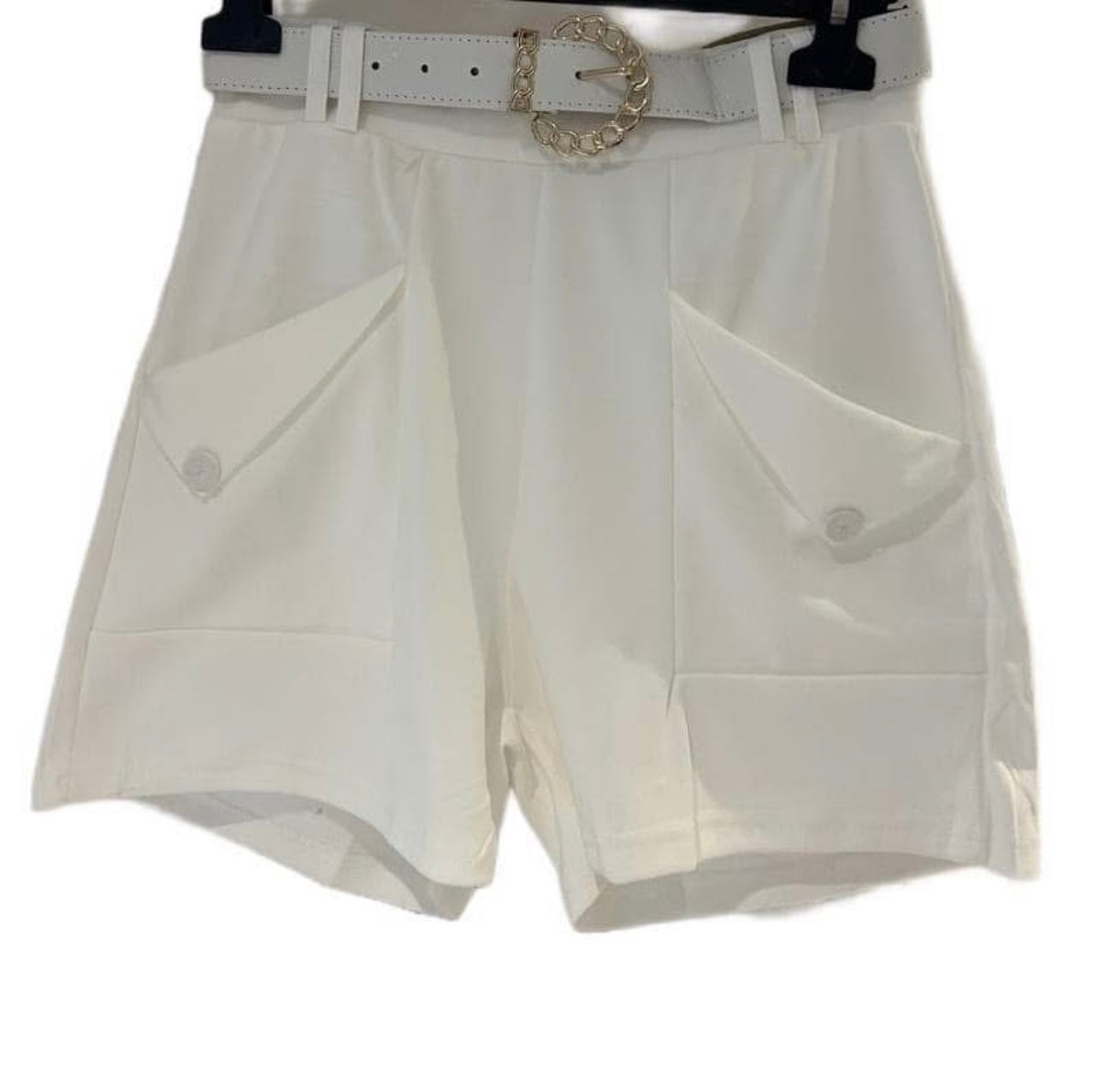 Belted shorts