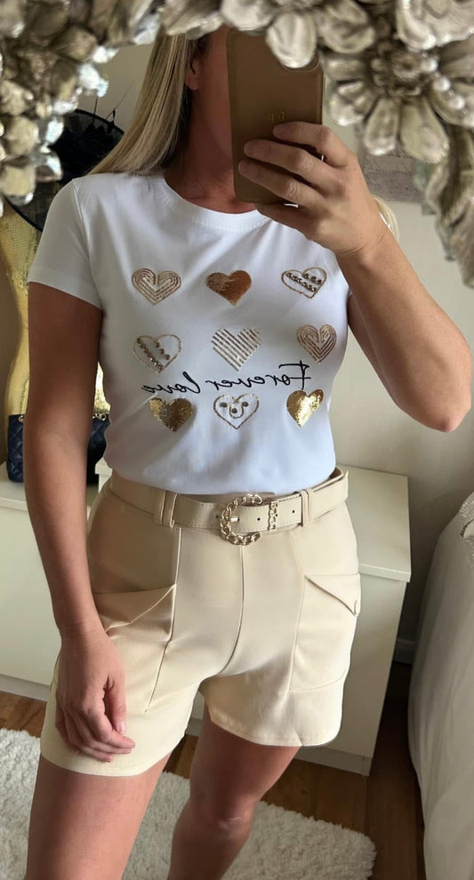 Belted shorts
