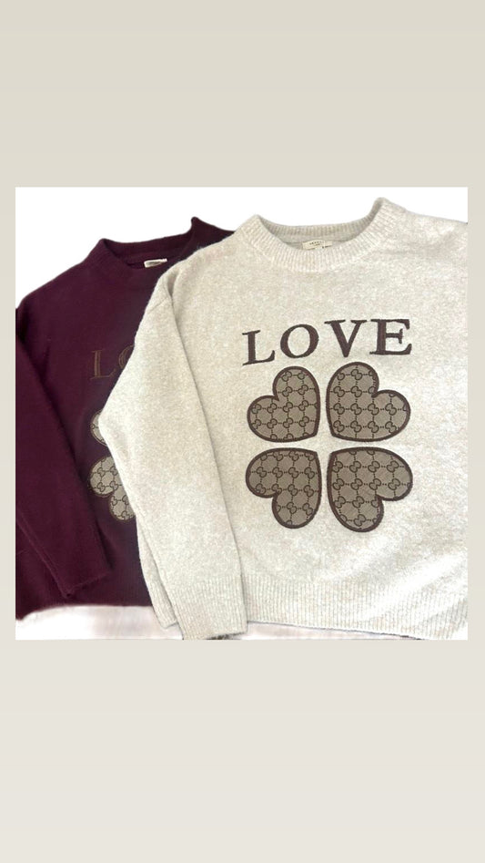 Love soft knitted jumper