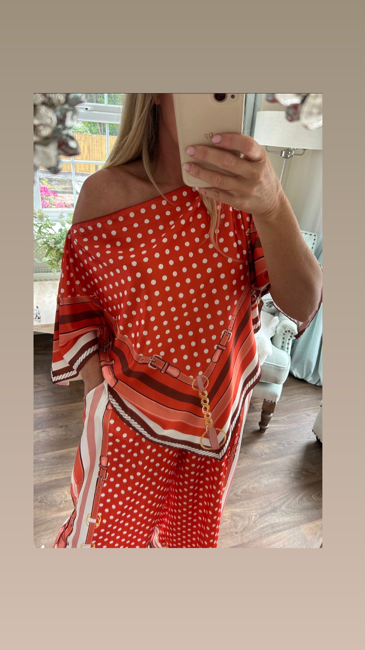 Handkerchief silky co ord