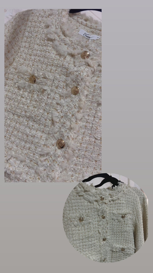 Luxe jacket gold button